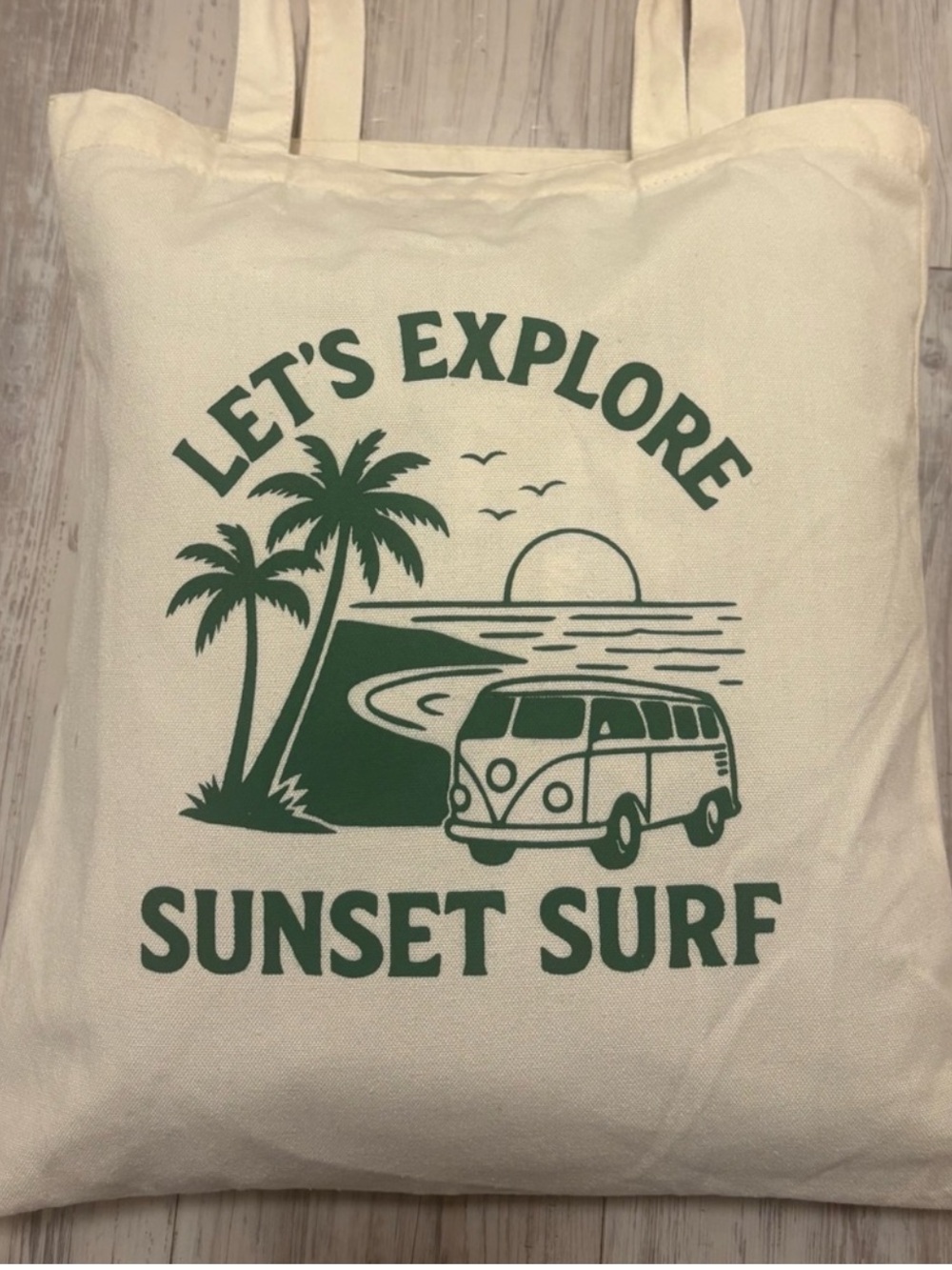 Sunset Surf 'Let's Explore Together' Pullover Hoodie + Canvas Tote Bag! SIZE M - Picture 5 of 6